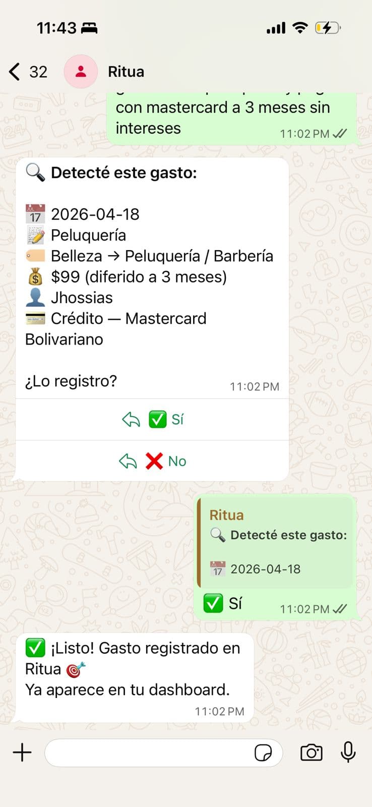 Bot de WhatsApp de Ritua